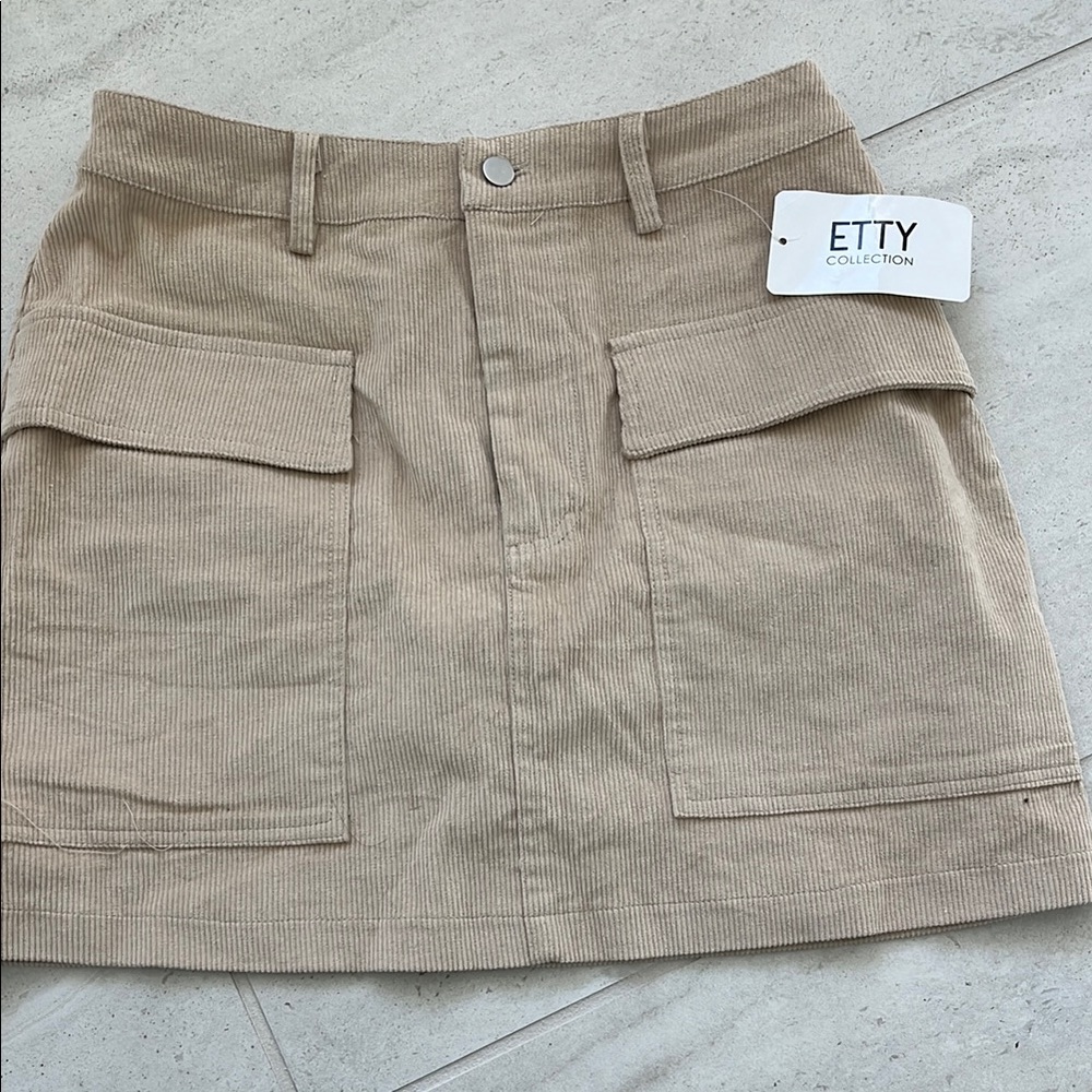 ETTY Collection tan Corduroy skirt by cotton candy